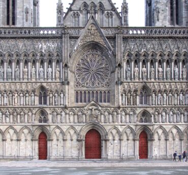 Skisse av Nidarosdomens nye dører