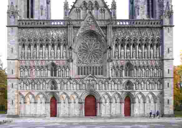 Skisse av Nidarosdomens nye dører