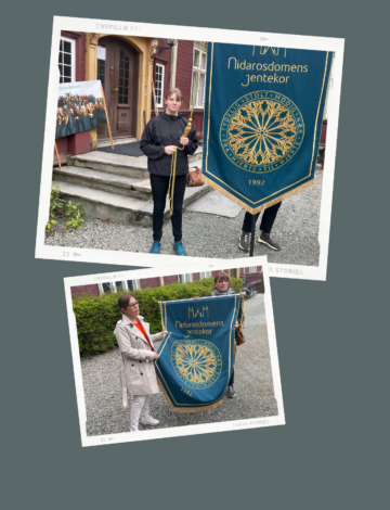 Beige Pink and Purple Pregnancy Announcement Photo Collage Portrait