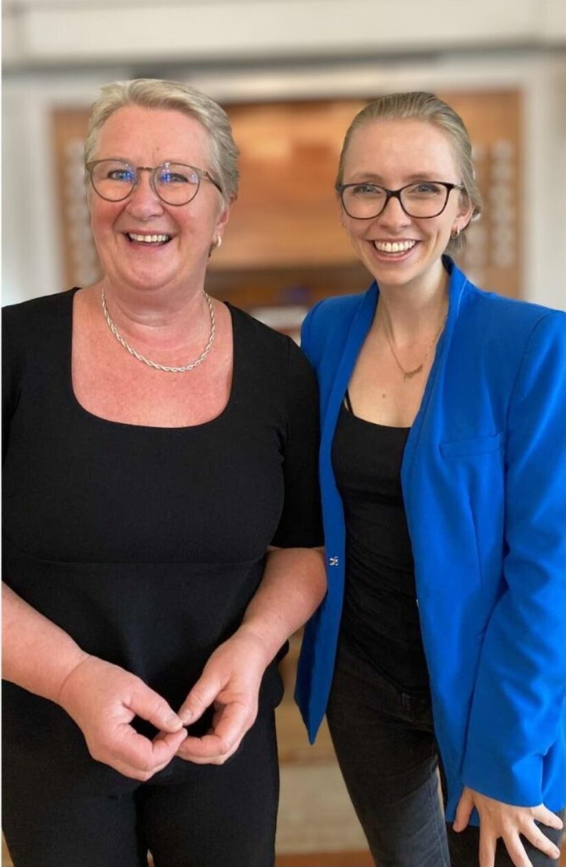 Petra Bjorkhaug og Anna Lapwood